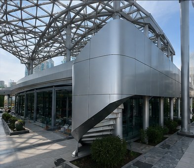 Aluminum cladding and bespoke enclosure